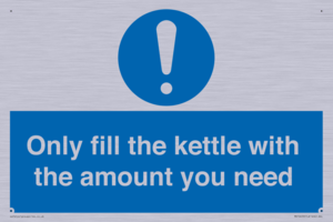 Only fill the kettle with the amount you need